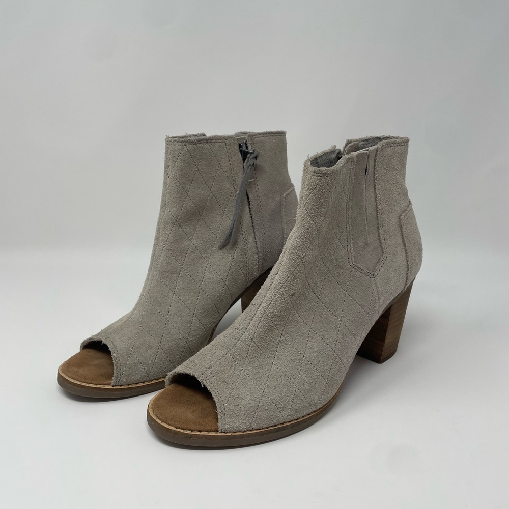 TOMS Majorca peep toe booties